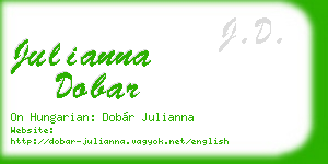 julianna dobar business card